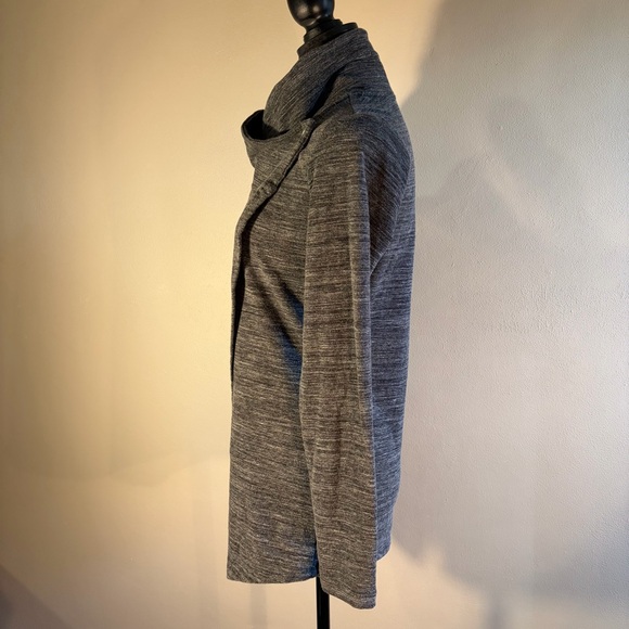 Danskin Cotton Blend French Terry Asymmetrical Yoga Wrap Jacket Women’s Sz Small - Picture 5 of 8